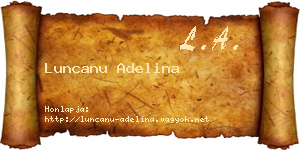 Luncanu Adelina névjegykártya